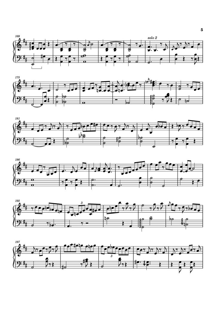 Page 5 of the piano sheet music PDF Piano – Merylu Piano by Izumi Hirotaka