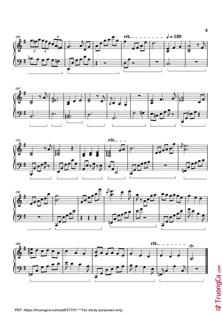 Page 5 of the piano sheet music PDF Piano – Memories of Alice Piano by Izumi Hirotaka