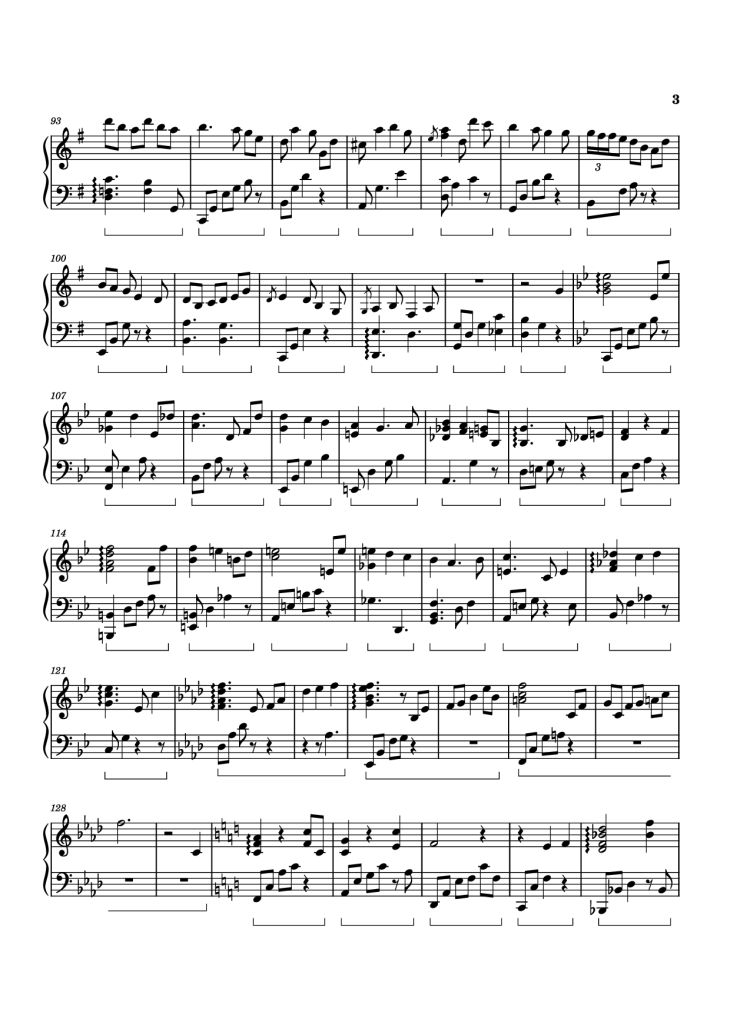 Page 3 of the piano sheet music PDF Piano – Prelude Piano by Izumi Hirotaka
