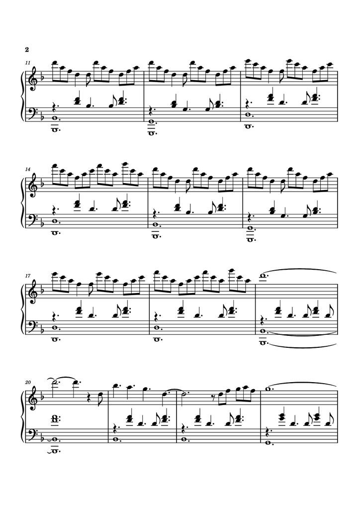 Page 2 of the piano sheet music PDF Piano – Idea 9 Piano by Gibran Alcocer
