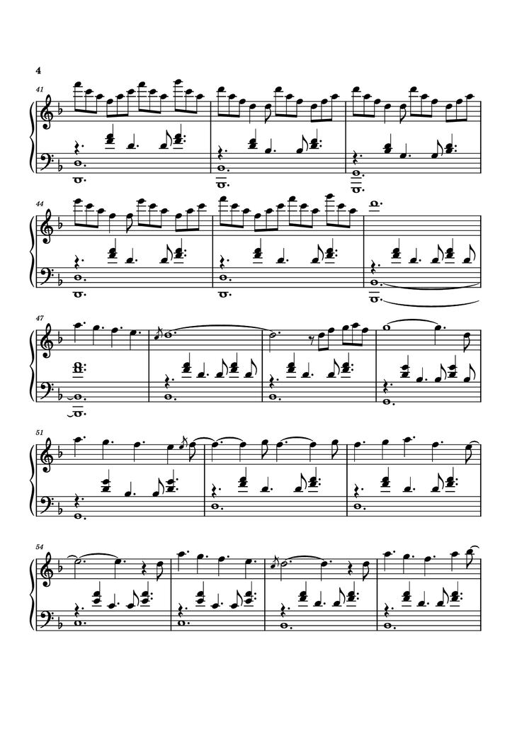 Page 4 of the piano sheet music PDF Piano – Idea 9 Piano by Gibran Alcocer