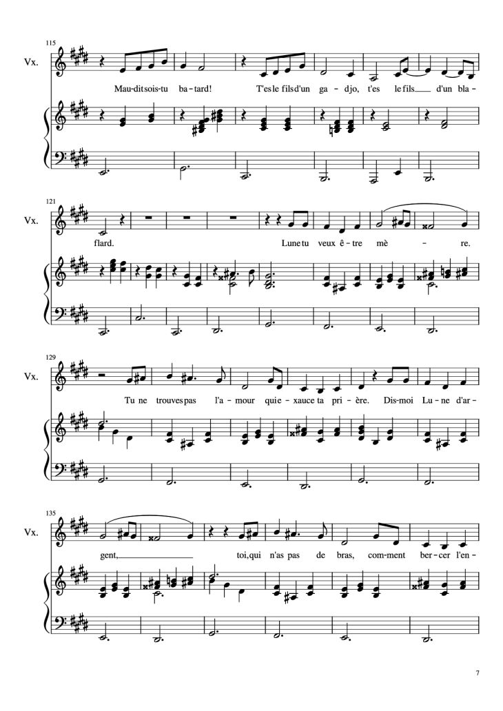 Page 7 of the piano sheet music PDF Piano – Dis-moi Lune d