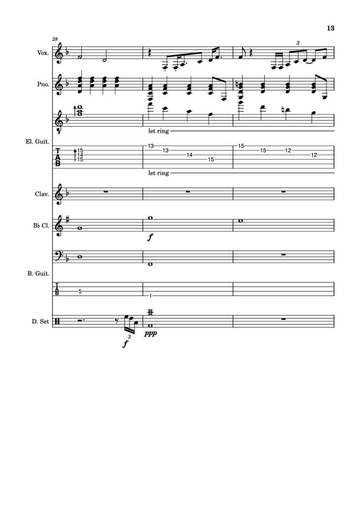 Page 13 of the piano sheet music PDF – Another Man