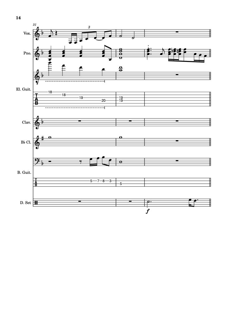 Page 14 of the piano sheet music PDF – Another Man