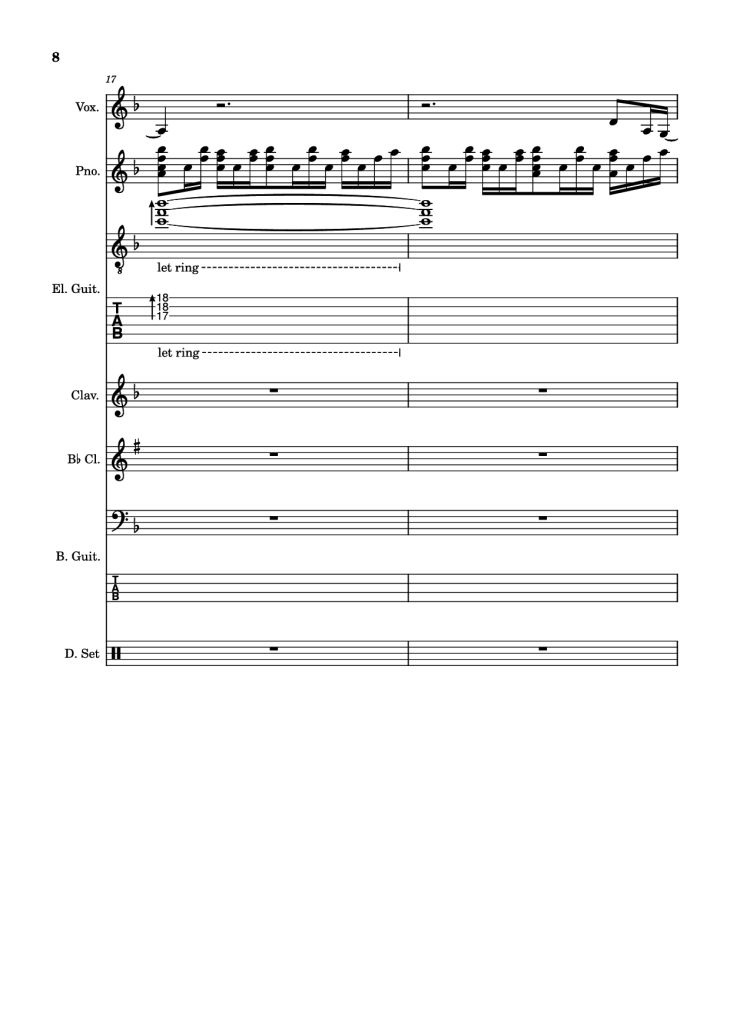 Page 8 of the piano sheet music PDF – Another Man