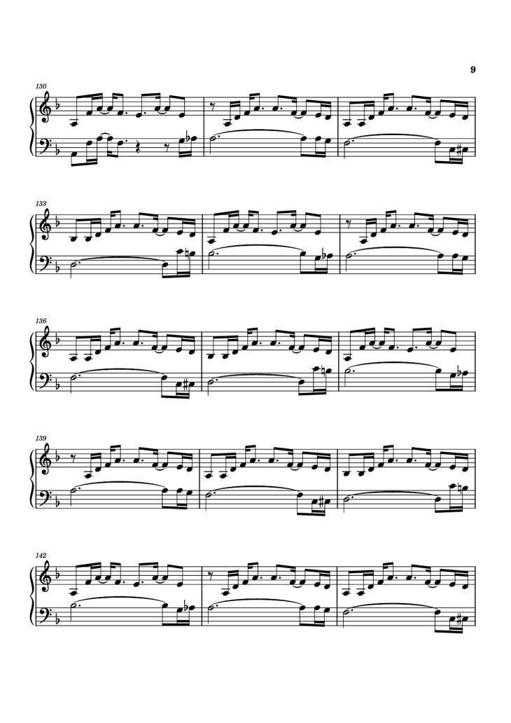 Page 9 of the piano sheet music PDF Piano – Another Man