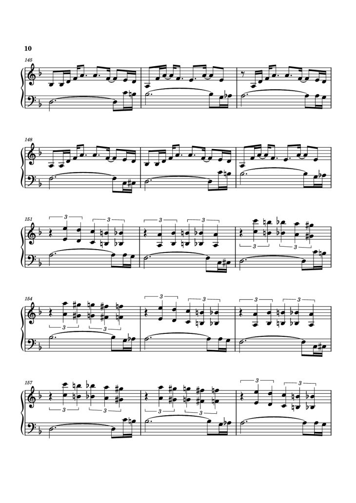 Page 10 of the piano sheet music PDF Piano – Another Man