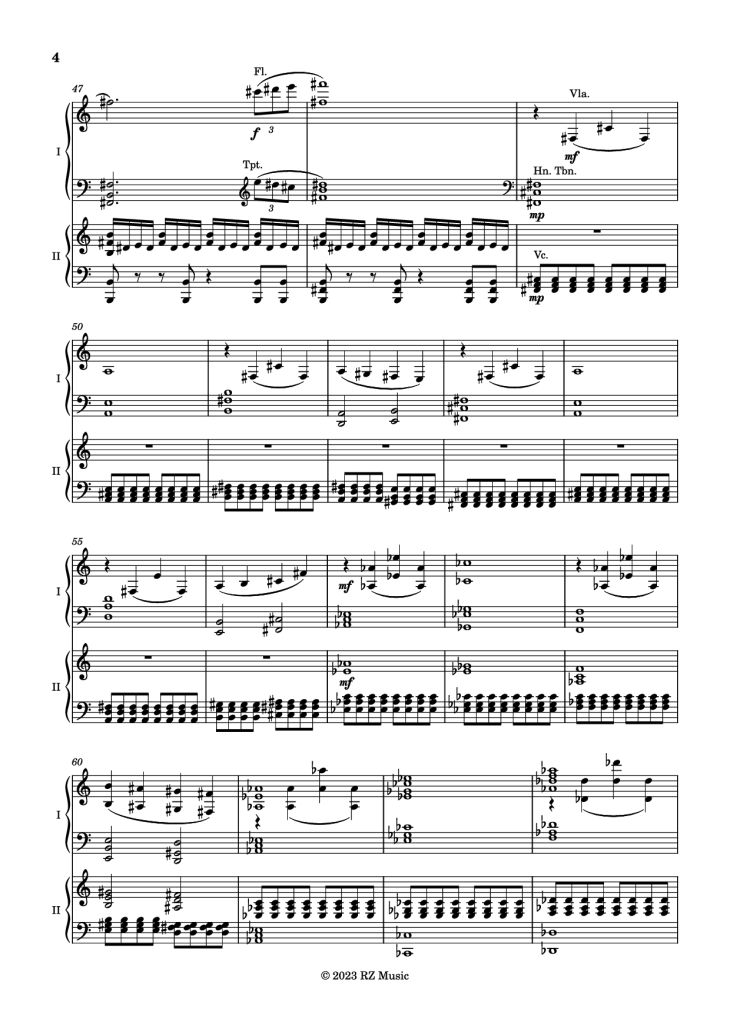 Page 5 of the piano sheet music PDF Piano – Zenith Piano by Ryan Zhu