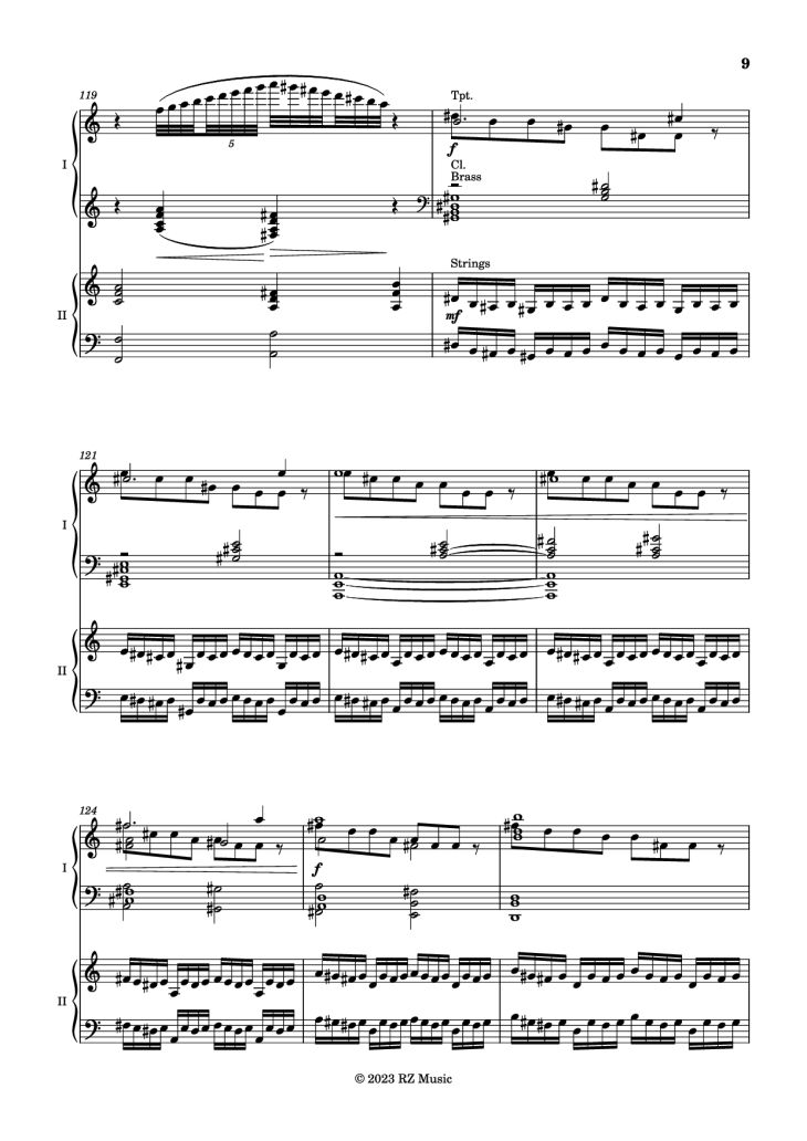 Page 10 of the piano sheet music PDF Piano – Zenith Piano by Ryan Zhu
