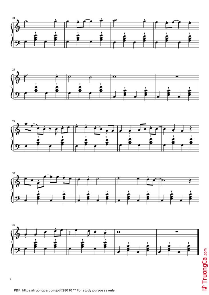 Page 2 of the piano sheet music PDF Piano – Gawr Gura BGM Piano by Undefined