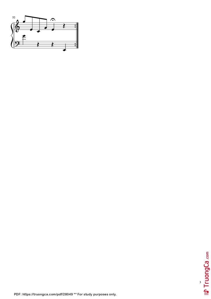 Page 3 of the piano sheet music PDF Piano – Infinite Azure Piano by Composed By PianoCat