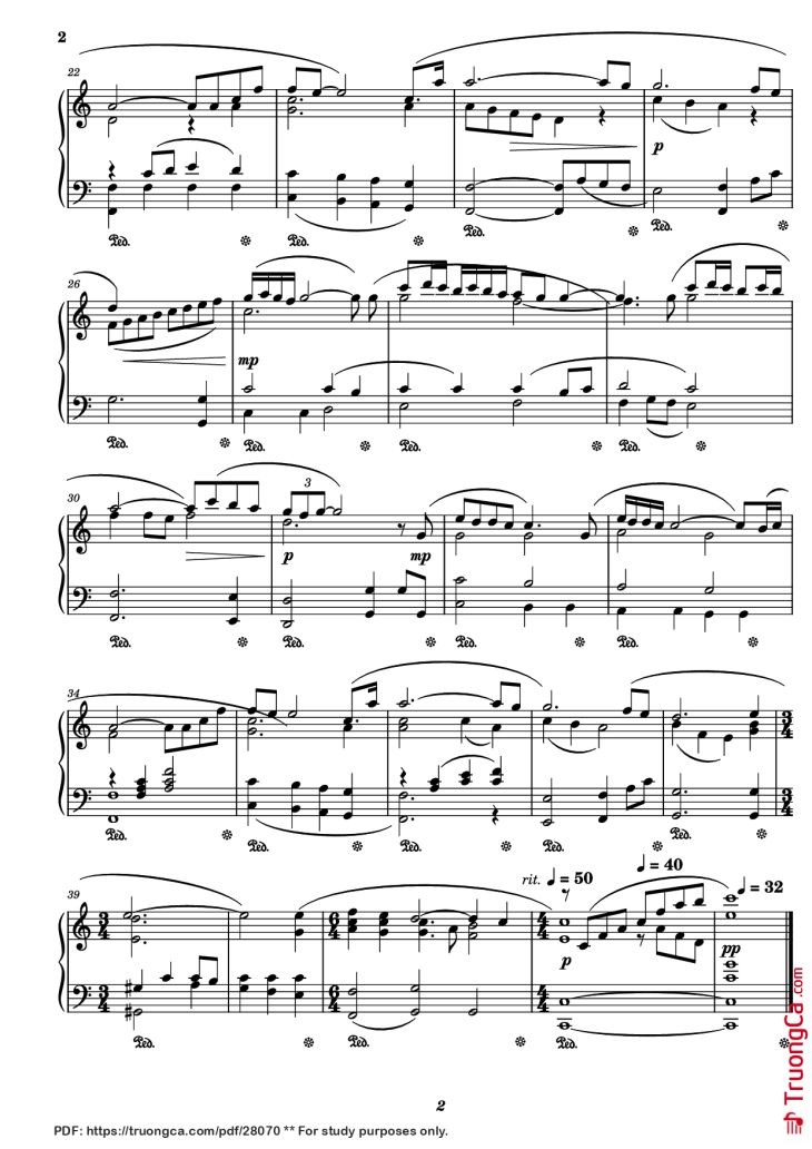 Page 2 of the piano sheet music PDF Piano – score-b8f5fc2a52c8242d2d56baf84fbdb595 Piano by Undefined