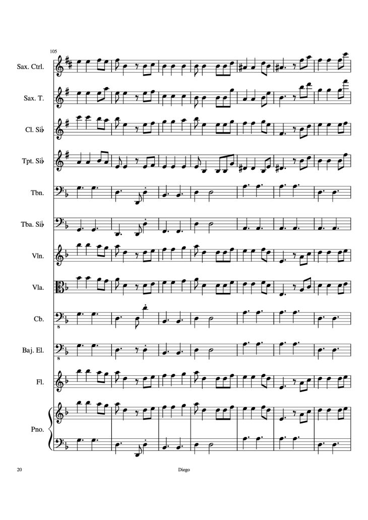 Page 20 of the piano sheet music PDF – Piratas del caribe Piano by DiegoSC