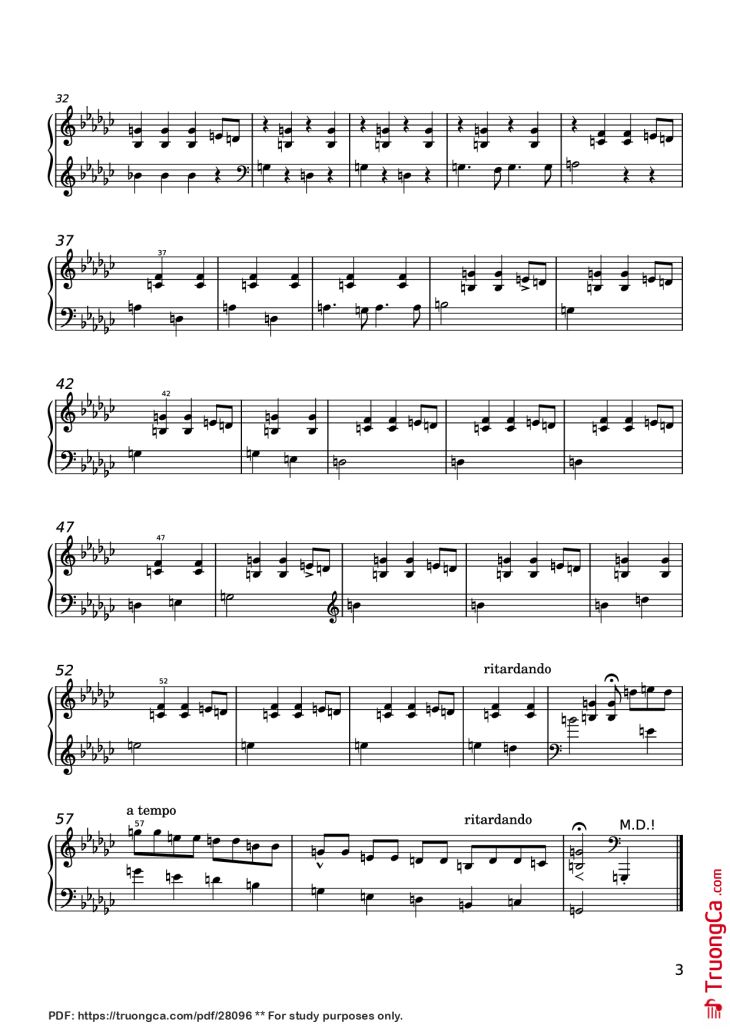 Page 3 of the piano sheet music PDF Piano – Flohwalzer ~ Flea Waltz Piano by Anonymous
