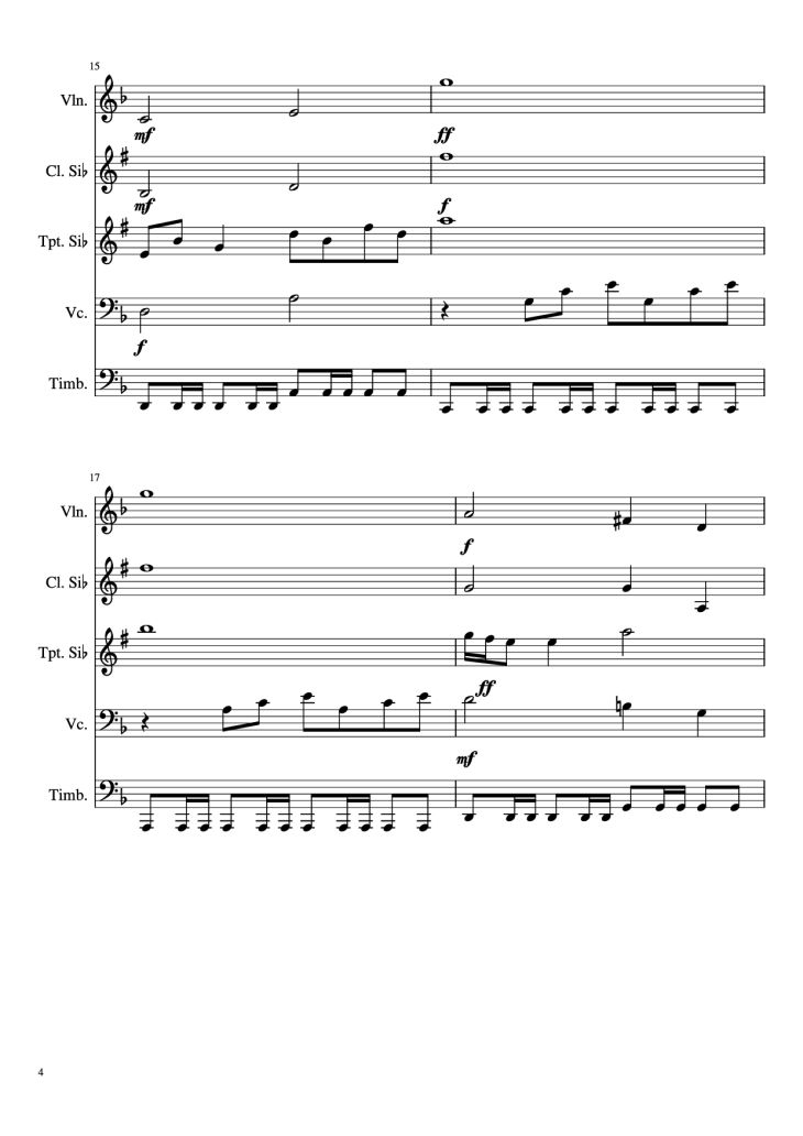 Page 4 of the piano sheet music PDF – EL BUENO, EL FEO Y EL MALO. Violin by Ennio Morricone