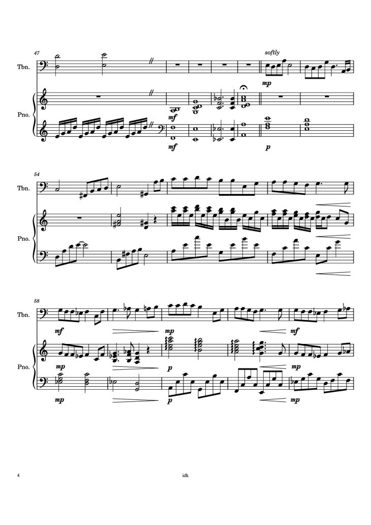 Page 4 of the piano sheet music PDF Piano – One Summer