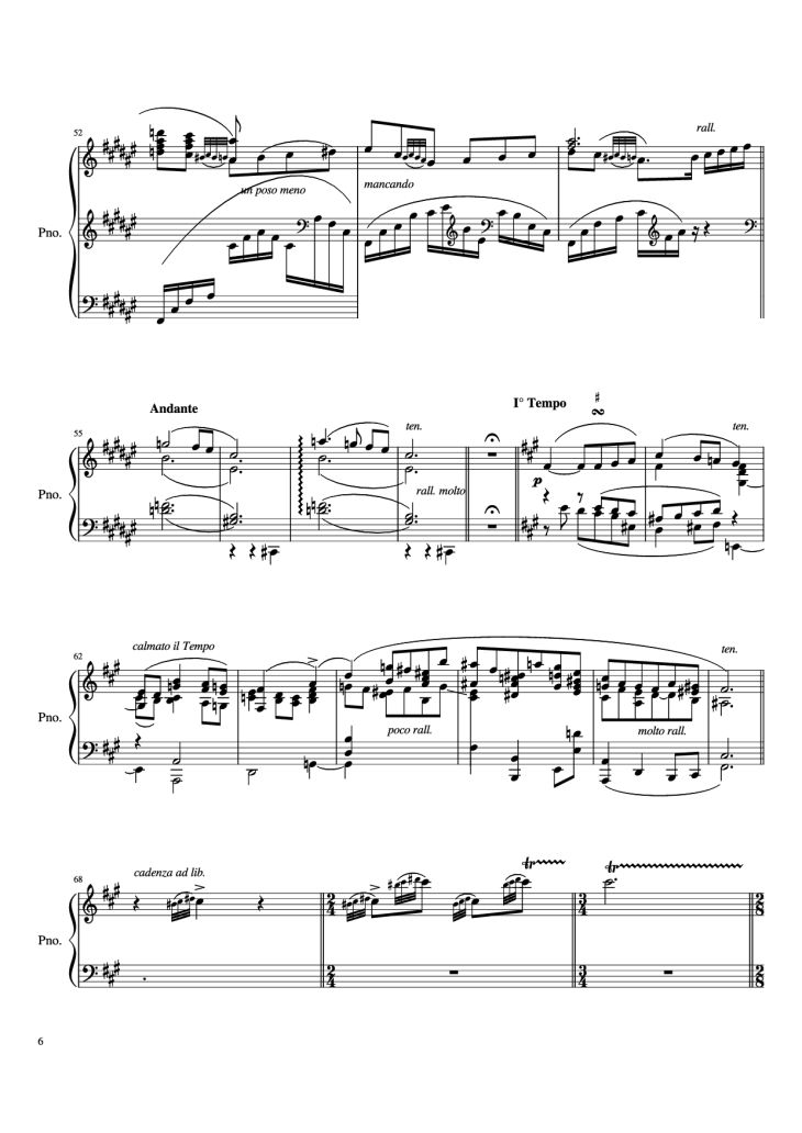 Page 6 of the piano sheet music PDF Piano – IV. Quejas o la Maja y el Ruiseñor Piano by Enrique Granados