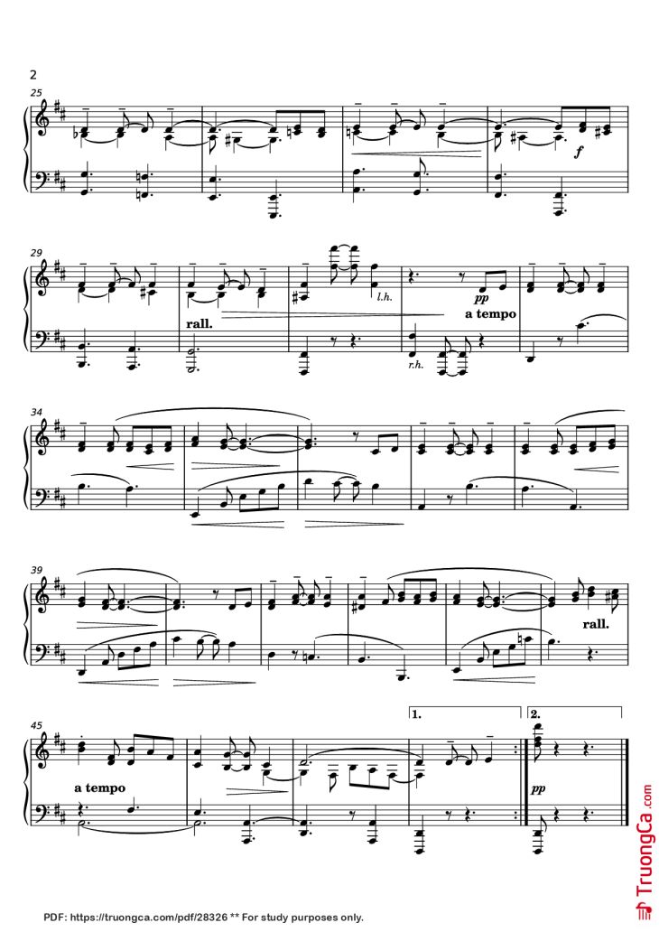 Page 2 of the piano sheet music PDF Piano – Scherzino Mexicano Piano by Manuel Ponce