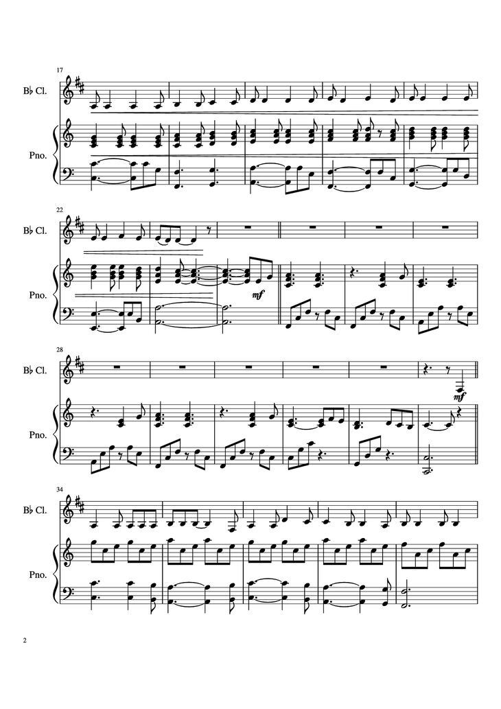 Page 2 of the piano sheet music PDF Piano – Hallelujah Piano by Leonard Cohen