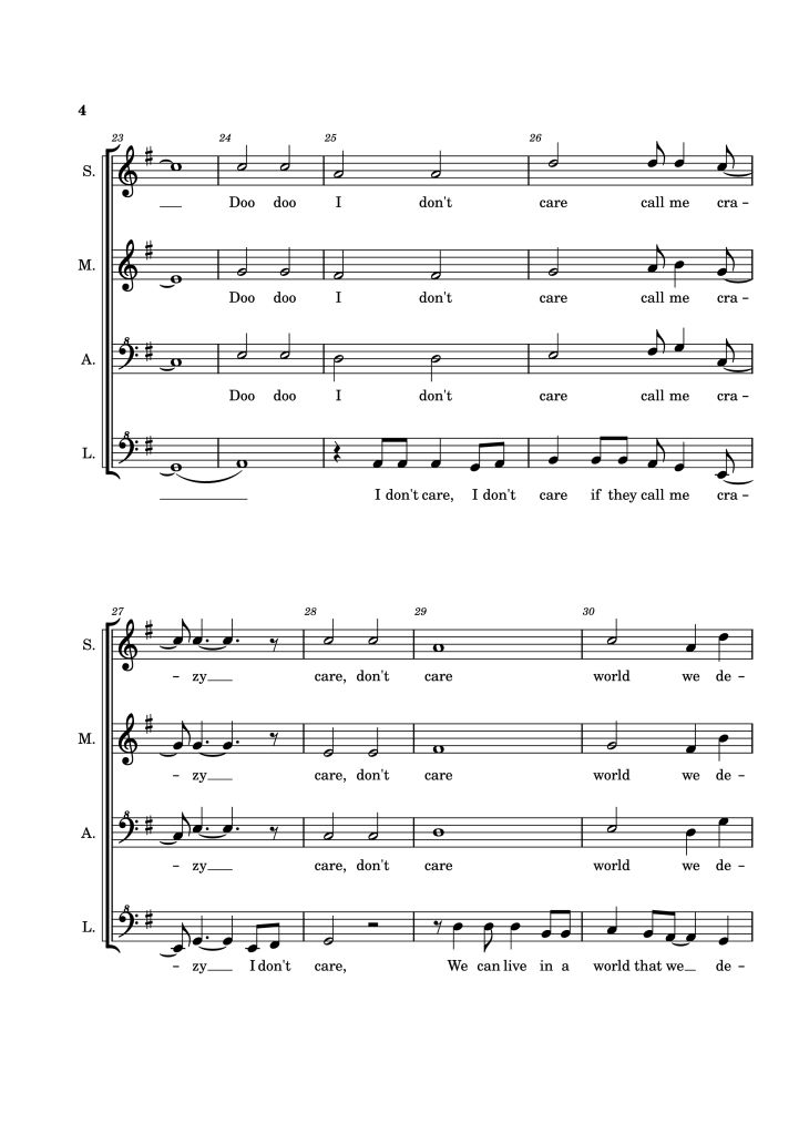Page 4 of the piano sheet music PDF Piano – A Million Dreams Piano by EaTeN4l1v3