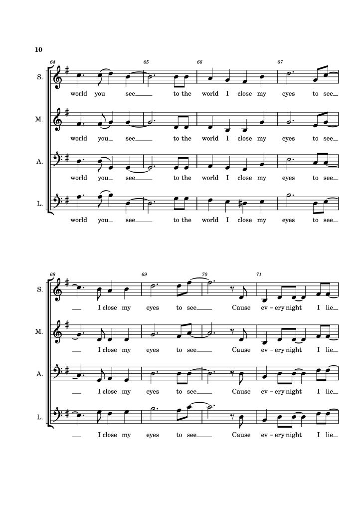 Page 10 of the piano sheet music PDF Piano – A Million Dreams Piano by EaTeN4l1v3