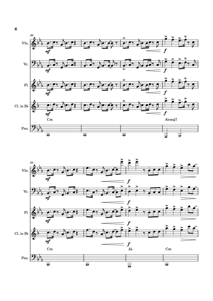 Page 6 of the piano sheet music PDF Piano – Blink Gone Piano by Placeholder