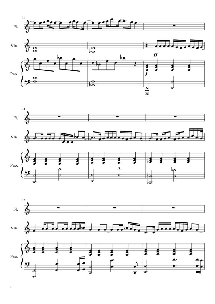 Page 2 of the piano sheet music PDF Piano – Flashlight (Jessie J) Piano by Composer