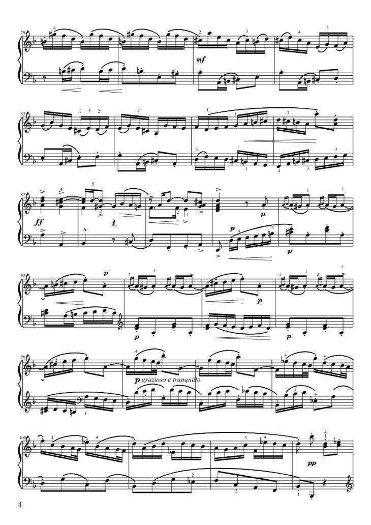 Page 4 of the piano sheet music PDF Piano – Italienisches Konzert Piano by Jose Duran
