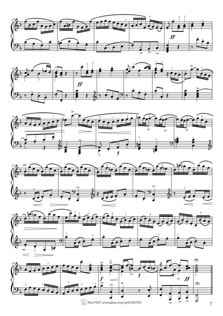 Page 7 of the piano sheet music PDF Piano – Italienisches Konzert Piano by Jose Duran