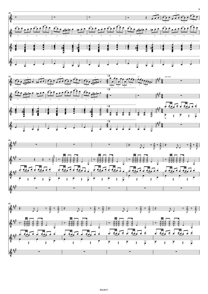 Page 3 of the piano sheet music PDF Piano – Fiesta - Tarantella Piano by Based on a composition of H. Salina