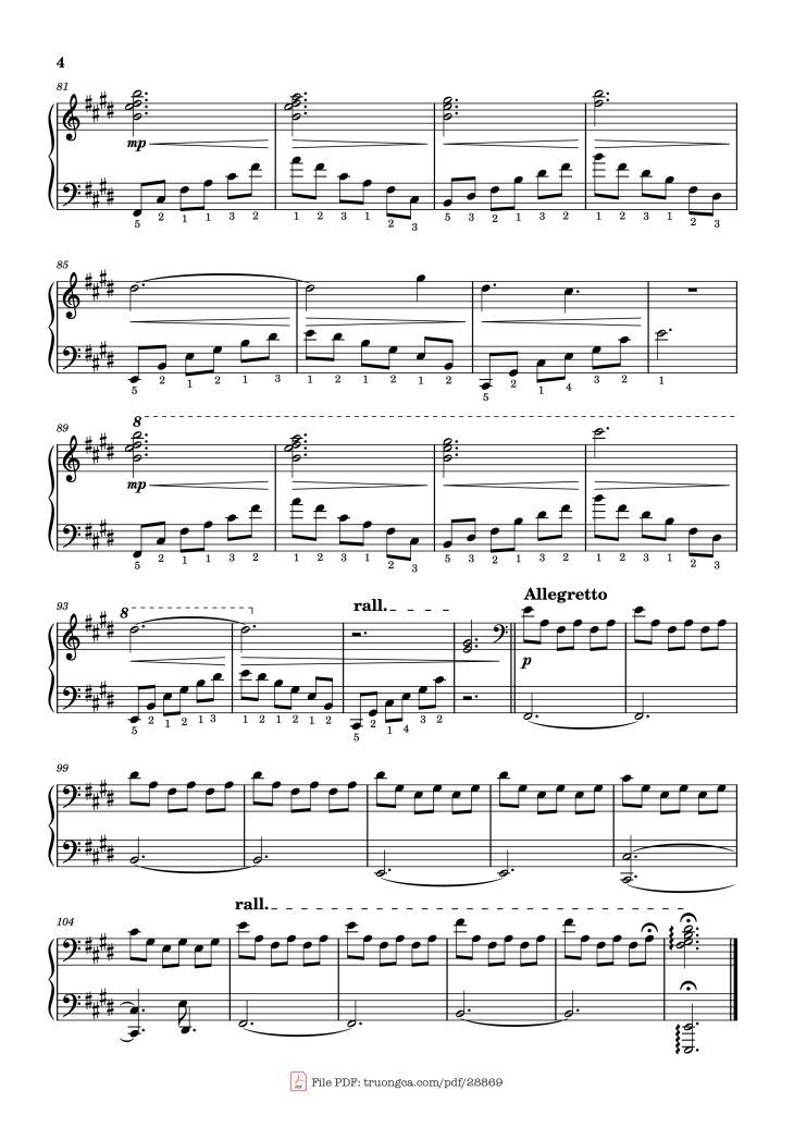 Page 4 of the piano sheet music PDF Piano – Chezile - Beanie Piano by Chezile