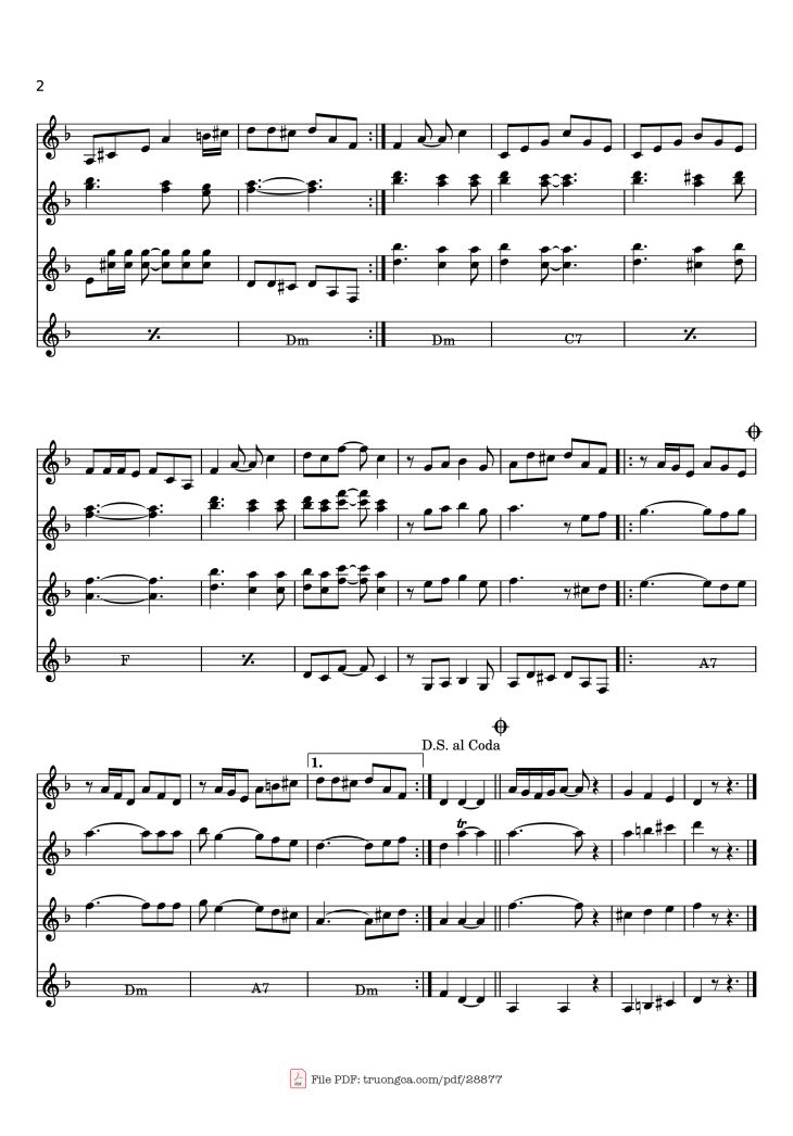 Page 2 of the piano sheet music PDF Piano – LA CONCHEPERLA Piano by Undefined