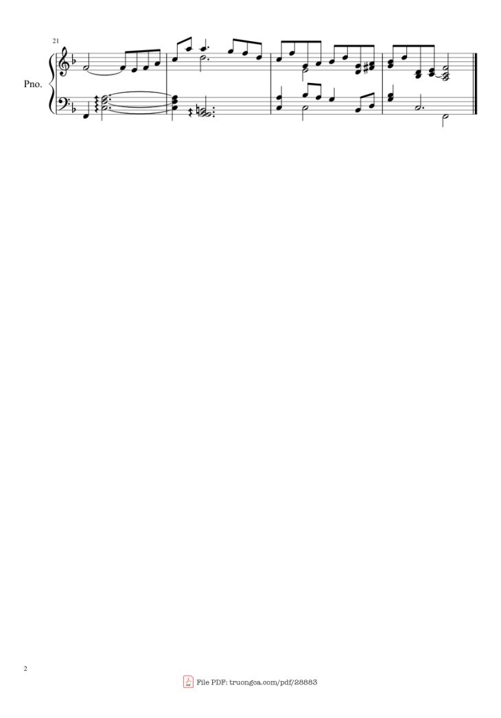 Page 2 of the piano sheet music PDF Piano – Traumerei Kinderszenen Piano (Easy) by Robert Schumann