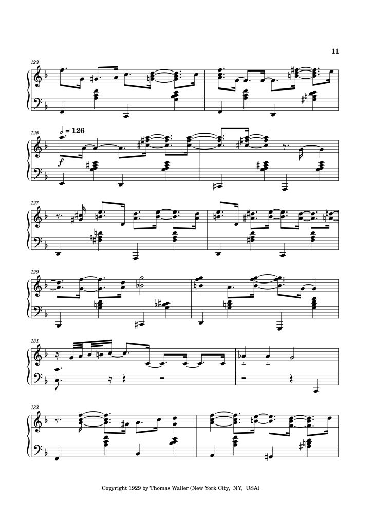 Page 11 of the piano sheet music PDF – Handful of Keys Piano by UrFavRagtimeGuy 
