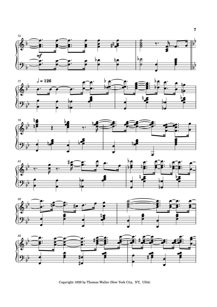 Page 7 of the piano sheet music PDF – Handful of Keys Piano by UrFavRagtimeGuy 