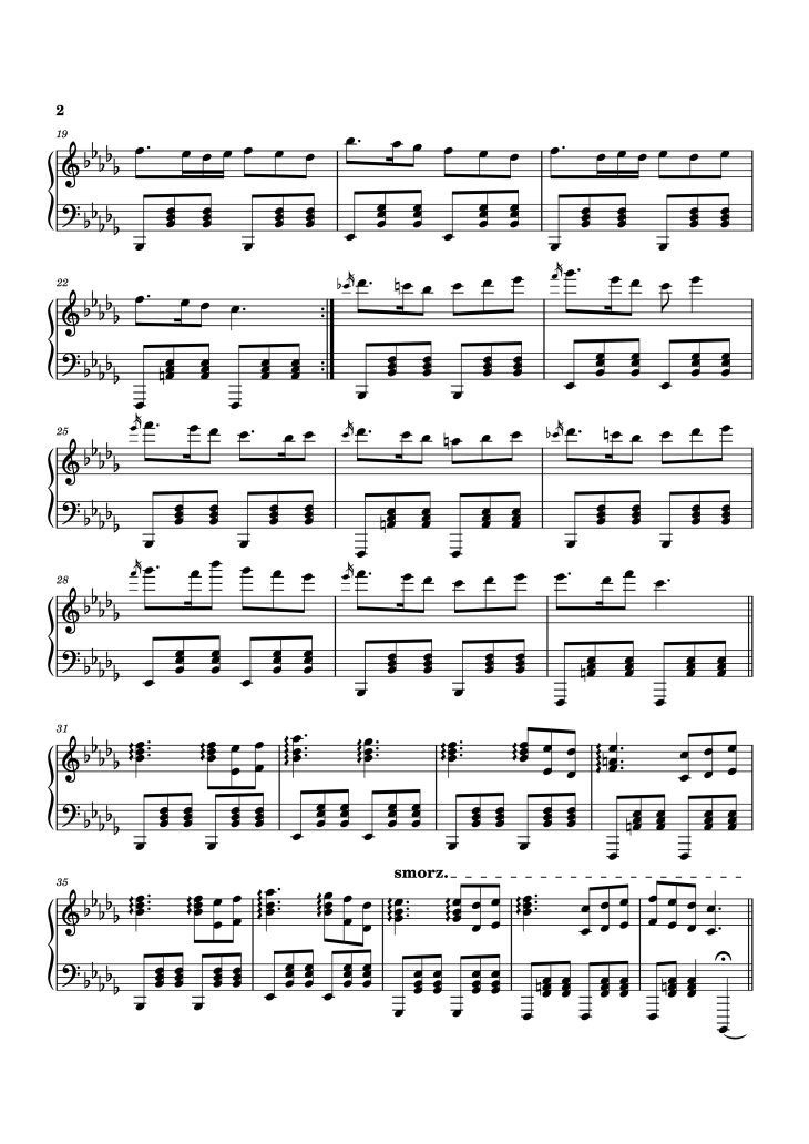 Page 2 of the piano sheet music PDF Piano – A Psychopath’s Misery - Heartbreaking Waltz Piano by CYTRB