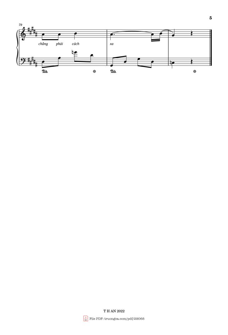 Page 5 of the piano sheet music PDF Piano – 3107-4 W/n ft Erik, Nâu Piano by W/n x Erik ft Nâu