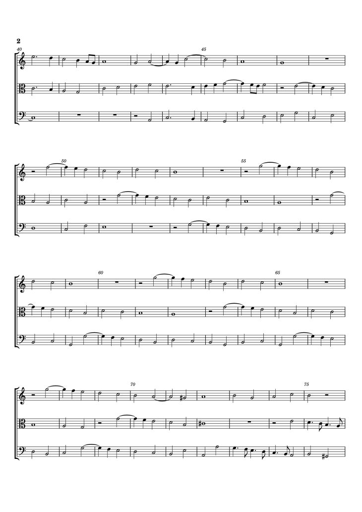 Page 2 of the piano sheet music PDF – Fantasia No. 4 Violin by William Byrd