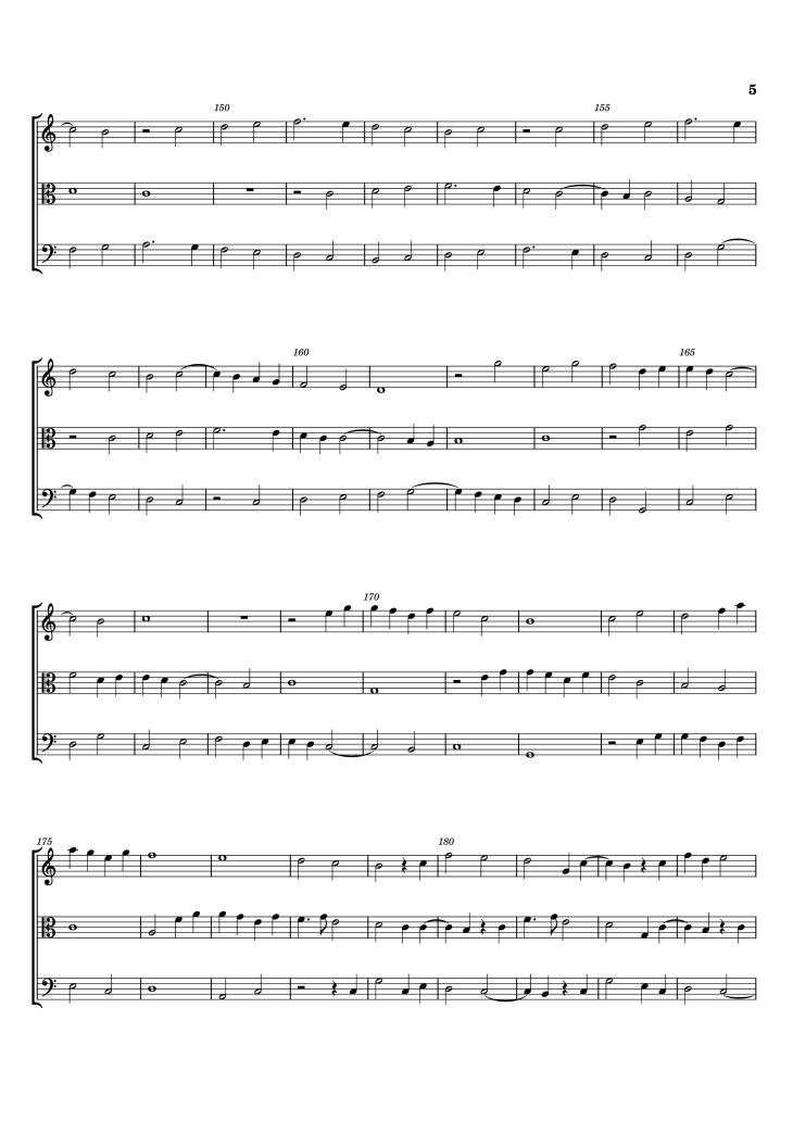 Page 5 of the piano sheet music PDF – Fantasia No. 4 Violin by William Byrd