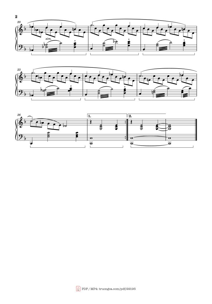 Page 2 of the piano sheet music PDF Piano – The Grey Crow Piano by David Fenn
