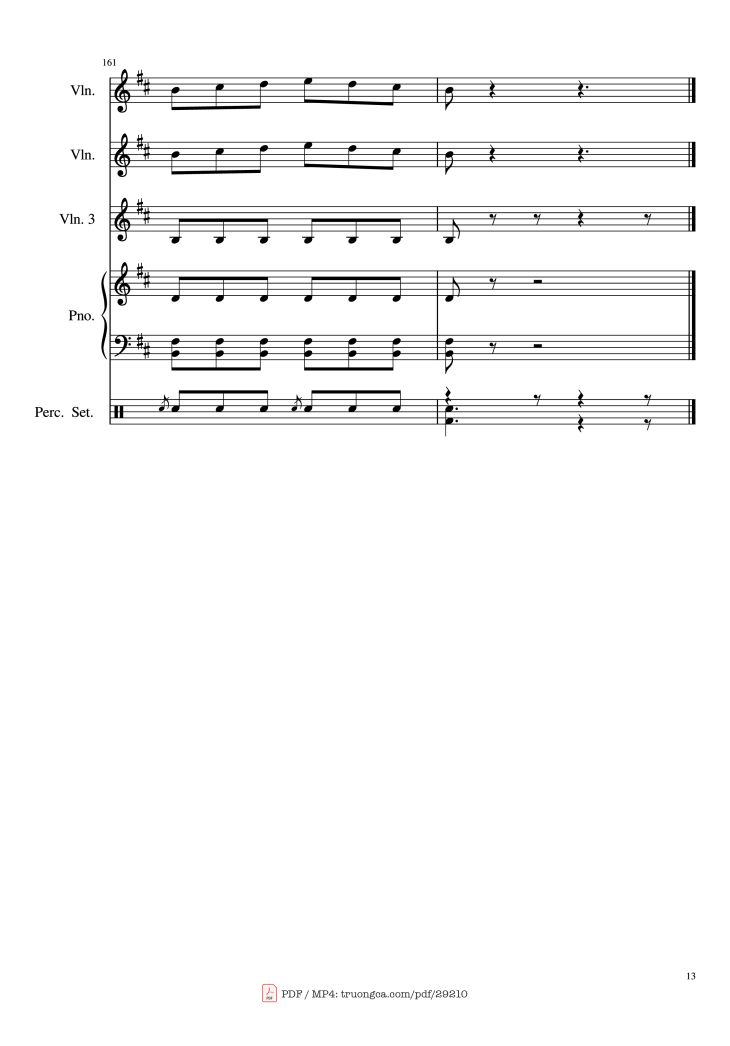 Page 13 of the piano sheet music PDF Piano – FIESTA PAGANA Piano by Mago de Oz