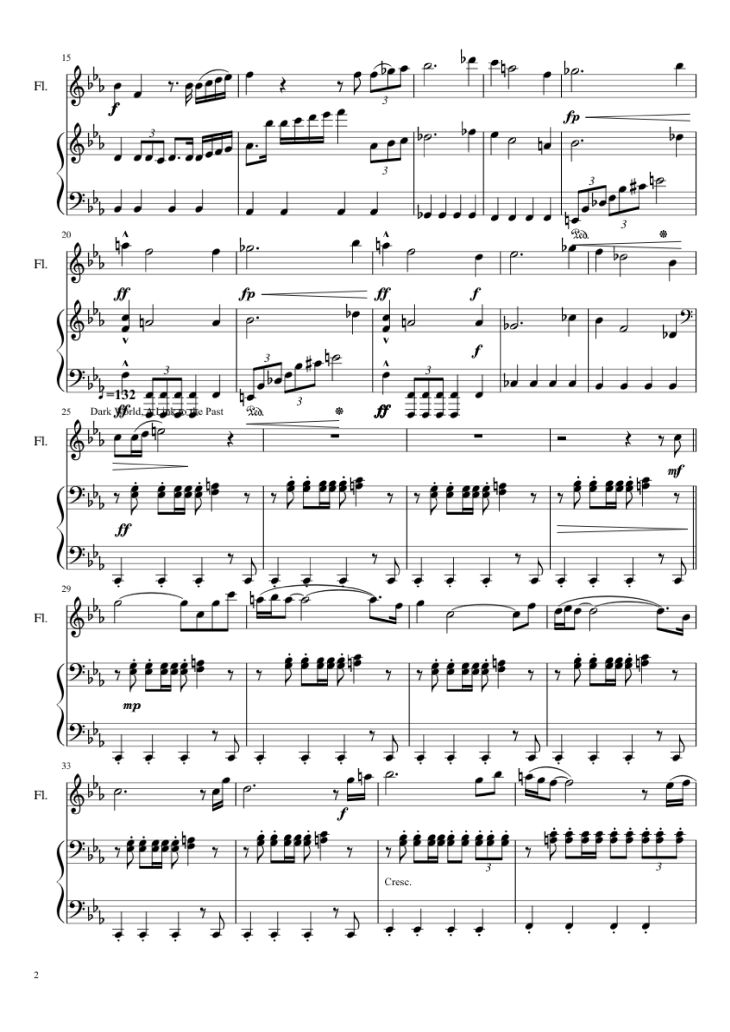 Page 2 of the piano sheet music PDF Piano – Zelda Medley Piano by Undefined