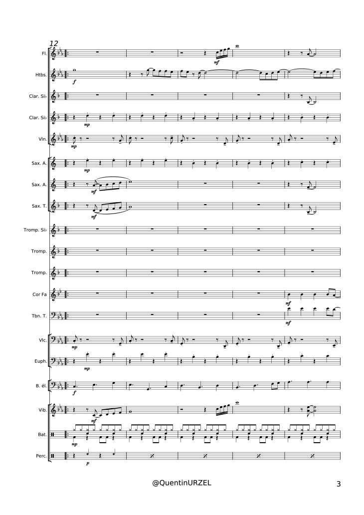 Page 3 of the piano sheet music PDF – Pegasus Fantasy Piano by Voroncova-Ksenija