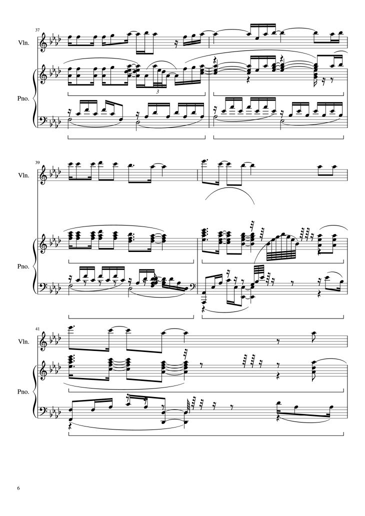Page 6 of the piano sheet music PDF Piano – Let It Go (Disney
