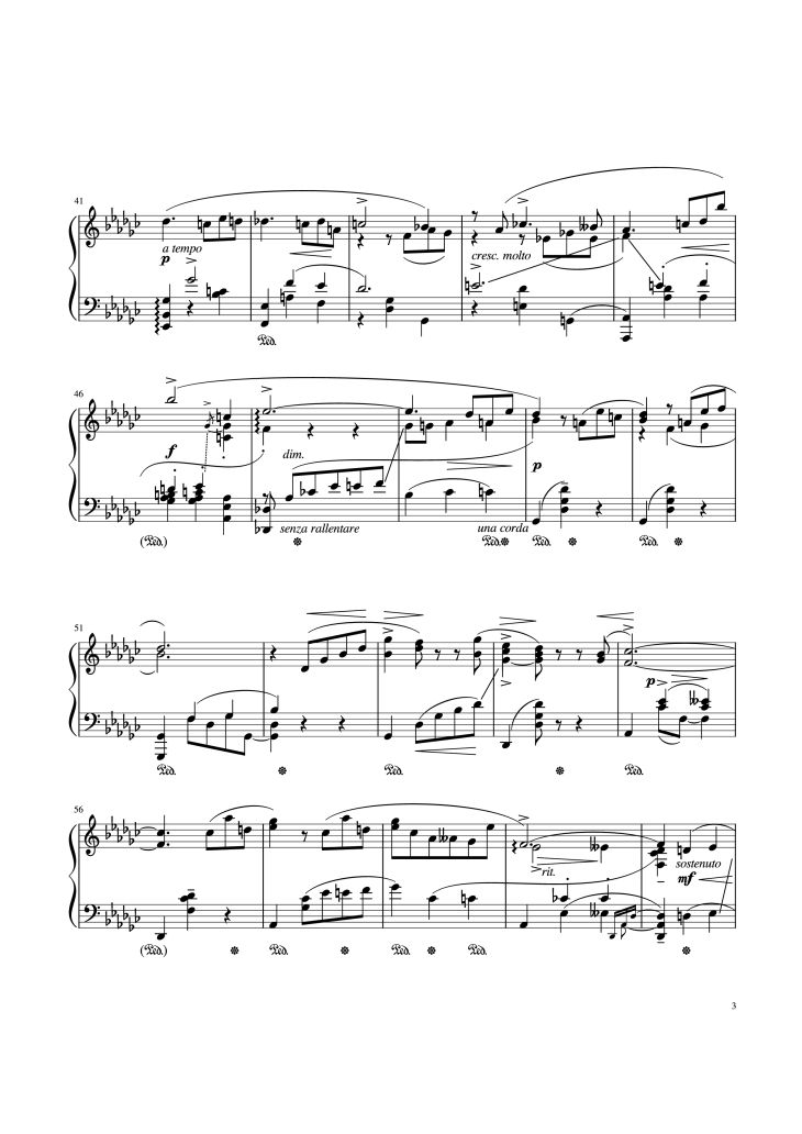 Page 3 of the piano sheet music PDF – Old Vienna Piano by Leopold Godowsky