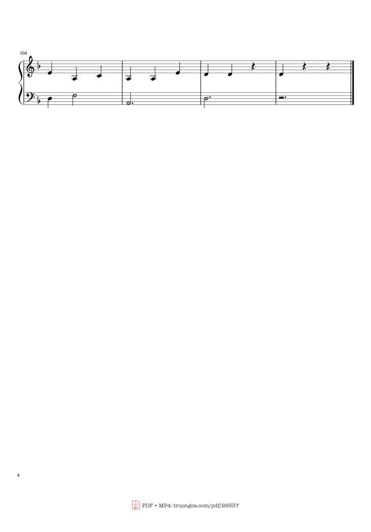Page 4 of the piano sheet music PDF Piano – Davy Jones Theme Piano by Undefined