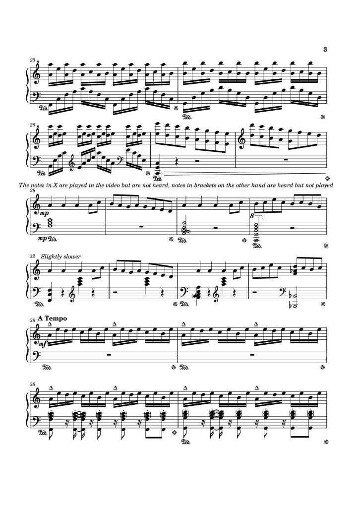 Page 3 of the piano sheet music PDF Piano – Rush Of Life Piano by Composed by Tony Ann