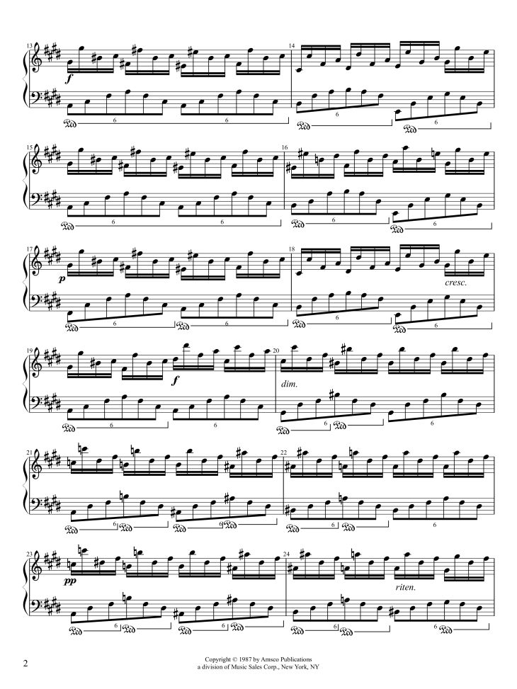 Page 2 of the piano sheet music PDF Piano – Fantaisie-Impromptu Piano by Frédéric Chopin