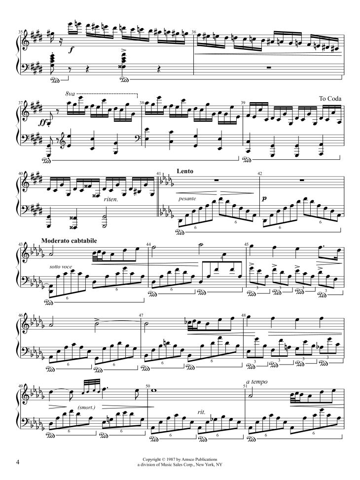 Page 4 of the piano sheet music PDF Piano – Fantaisie-Impromptu Piano by Frédéric Chopin
