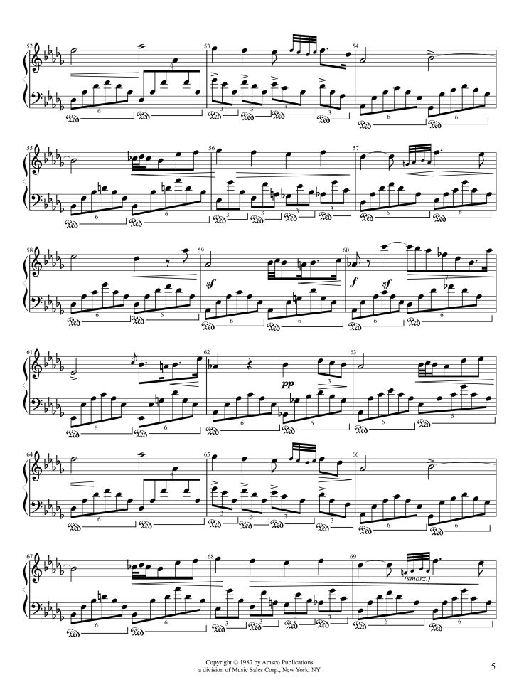 Page 5 of the piano sheet music PDF Piano – Fantaisie-Impromptu Piano by Frédéric Chopin